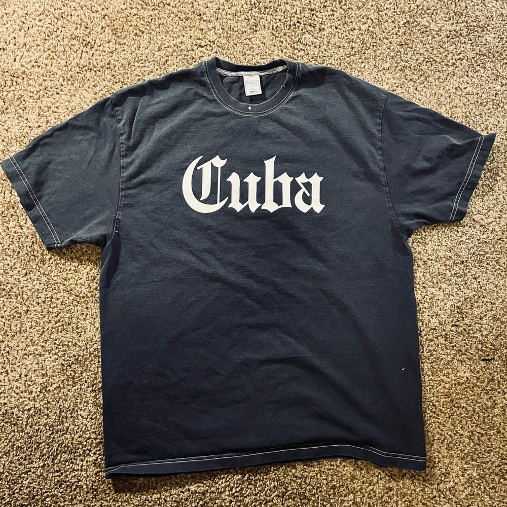 Old Navy Navy Blue 'Cuba' Tee